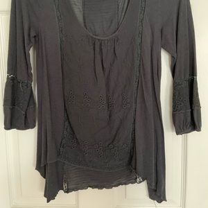 Navy Blue Detailed Shirt